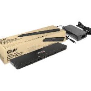 Docking Club 3D USB-C a 4xUSB-A/2xHDMI Negro (CSV-1566)