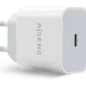 Cargador de Pared AISENS 20W 1xUSB-C Blanco (A110-0537)