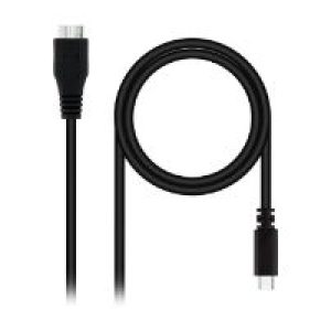 Nanocable USB-C/M a mUSB/M 1m Negro (10.01.1201-BK)