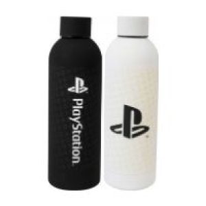 Botella Acero 600ml PlayStation Blanca/Negra PLSZ00321