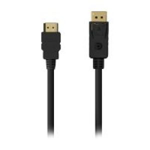 Cable AISENS DP/M a HDMI A/M 0.5m Negro (A125-0550)