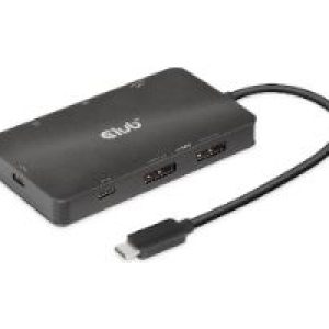 Docking Station Club 3D 7en1 USB-C Negro (CSV-1598)
