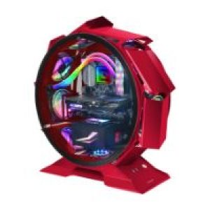 Caja Circular Mars Gaming mATX Mini-ITX Roja (MCORBR)