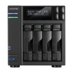 NAS Asustor DDR3 2Gb SATA2/3 4 Bahías Negro (AS7004T)