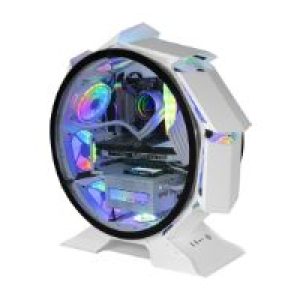 Caja Circular Mars Gaming mATX Mini-ITX Blanca (MCORBW)