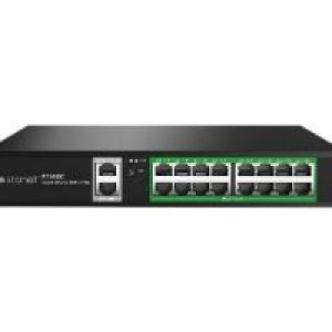 Switch STONET 16xRJ45 GbE 2xSFP PoE Negro (P116GC)