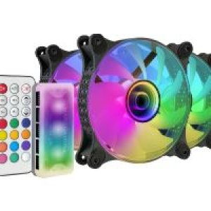 Ventilador Mars Gaming 120mm ARGB Kit 3 Negro (MF3DKIT)