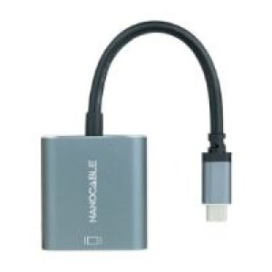 Adaptador Nanocable USB-C/M a DVI/H Gris (10.16.4103-G)