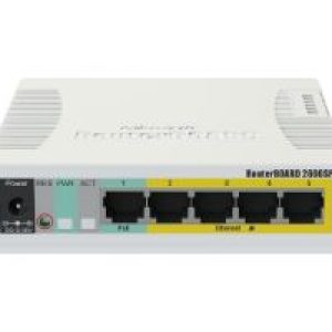 Switch Mikrotik 5xRJ45 GbE 1xSFP PoE (CSS106-1G-4P-1S)