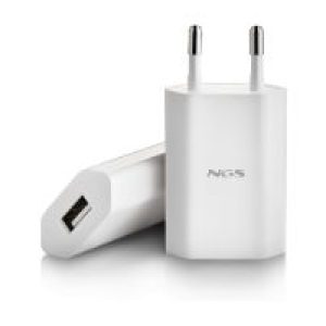 Cargador de Pared NGS 5W 1xUSB 2.0 Blanco (BUCKETACE)