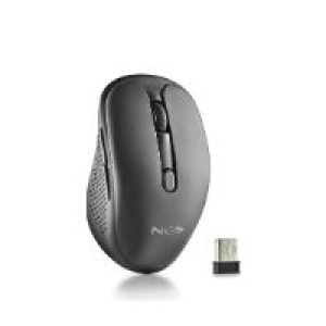 Ratón NGS Óptico Wireless 1600dpi Negro (EVORUSTBLACK)