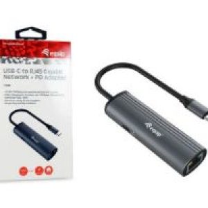 Adaptador EQUIP USB-C a RJ45/USB-C PD 100W (EQ133486)