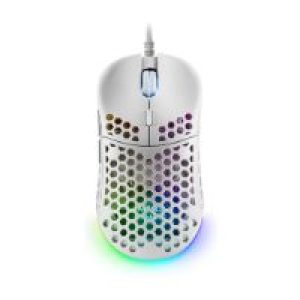 Ratón Mars Gaming RGB USB-A 12800dpi Blanco (MM55W)