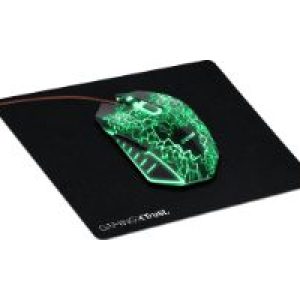Pack Gaming Trust Ratón+Alfombrilla RGB Negro (24625)