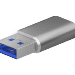 Adaptador AISENS USB-A/M a USB-C/H Gris (A108-0677)