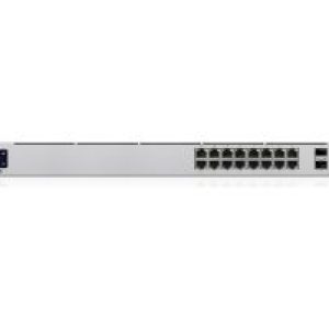 Switch Ubiquiti 16xRJ45 GbE 2xSFP PoE 1U (USW-16-POE)