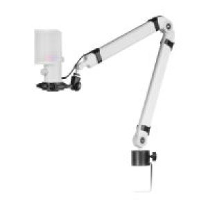 Micrófono Mesa Mars Gaming 3.5mm USB Blanco (MMICXTW)