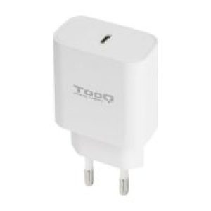 Cargador Pared TooQ USB-C 20W Blanco (TQWC-PDUSBC20W)