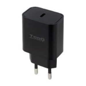 Cargador Pared TooQ USB-C 20W Negro (TQWC-PDUSBC20B)