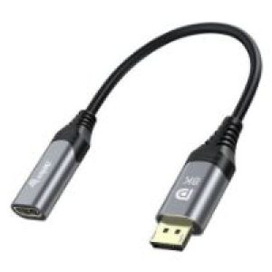 Cable EQUIP DP/M a HDMI/H 15cm Negro/Gris (EQ133446)