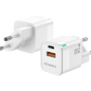 Cargador Pared AISENS Usb-A Usb-C 30W (ASCH-30W2P004-W)