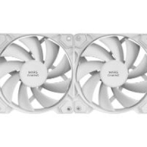 Ventilador Caja Mars Gaming 2x120mm Blanco (MFPWMX2W)