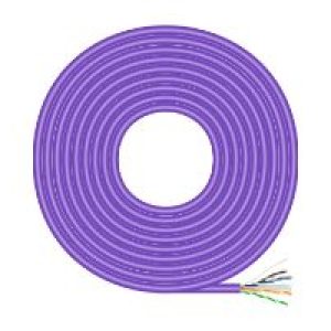 Bobina AISENS Cat.6 UTP AWG23 305m Violeta (A135-0748)