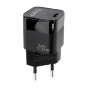 Cargador de Pared TooQ 20W 1xUSB-C Negro (TQWC-PD20)