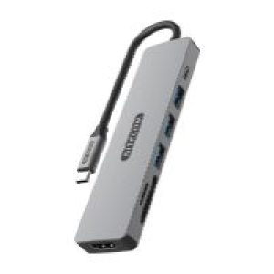 Docking Sitecom 7en1 USB-C a HDMI/USB-A/C/SD (CN-5505)