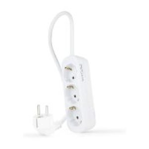 Regleta Nanocable 3xSchuko 1.4m Blanca (10.38.0003-NS)