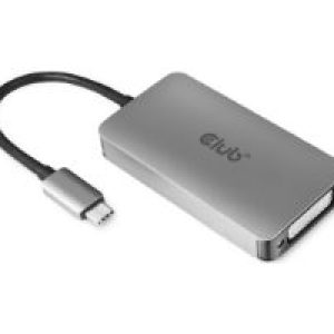 Adaptador Club 3D USB-C 3.2 a DVI-D M/H Gris (CAC-1510)