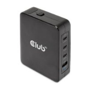 Cargador Viaje Club 3D 140W 3xUSB-C+1xUSB-A (CAC-1917)