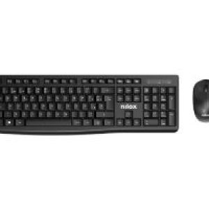 Teclado+Ratón NILOX Wireless 1600dpi Negro (NXKMWE012)