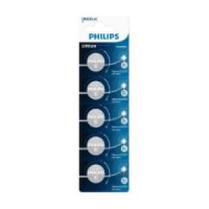 Pilas de Botón Philips Litio 3V Pack 5 (CR2025P5/01B)