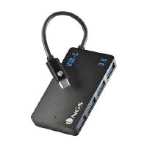 Hub NGS USB-C a 4xUSB-A 3.0 Negro (WONDERIHUB4)