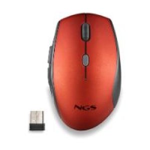Ratón NGS Bee Wireless hasta 1600dpi Rojo (BEERED)