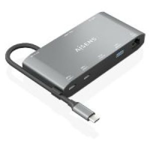 Dock Station AISENS USB-C a HDMI/USB/PD (ASUC-8P010-GR)