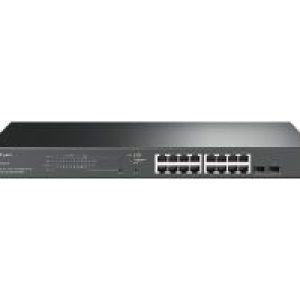 Switch TP-Link 16xRJ45 2xSFP PoE Rack Negro(TL-SG2218P)