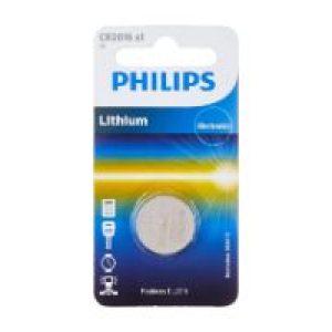 Pack 20 Pilas de Botón Philips Litio 3V (CR2016 01B)