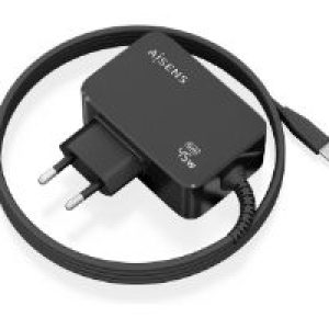 Cargador Pared AISENS USB-C 45W (ASCH-1PD45WL032-BK)
