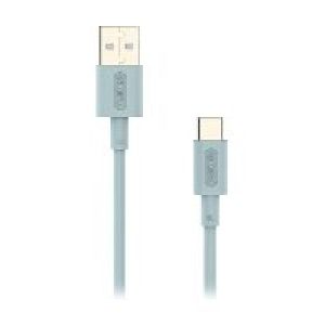 Cable NUBBEH Elisium USB-A/USB-C Turquesa (NBTCABLACT1)