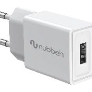 Cargador Pared NUBBEH 1USB-A 10W Blanco(NBWALLCHUSBW10)