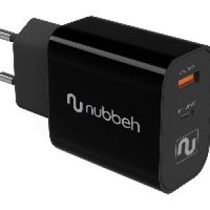 Cargador Pared NUBBEH 1USB-C 30W Negro (NBWALLCHB)
