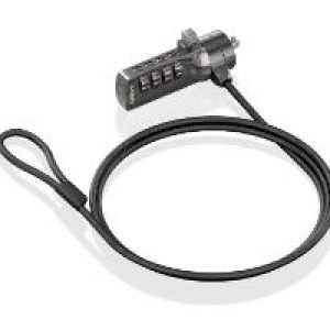 Cable Seguridad AISENS Combinación 1.5m(ASLK-D40N03-BK)