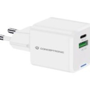 Cargador Pared CONCEPTRONIC USB-A/C GaN 20W (ALTHEA15W)