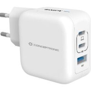Cargador CONCEPTRONIC USB-A/C 67W Blanco (ALTHEA17W)