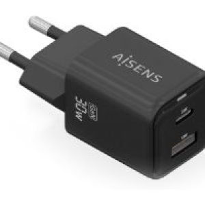 Cargador de Pared AISENS 30W Negro (ASCH-30W2P021-BK)