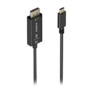 Conversor AISENS USB-C/M a DP/M 1.8m Negro (A109-0879)