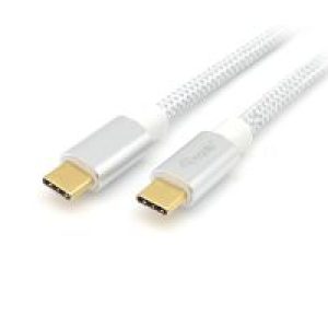 Cable EQUIP USB-C/M a USB-C/M 1m 100W Blanco (EQ128356)