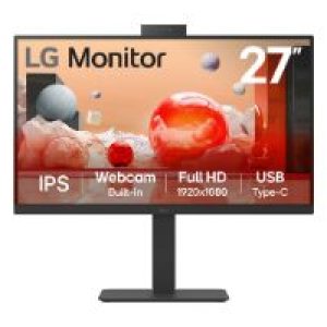 Monitor LG 27″ IPS FHD con WebCam Negro (27BA850-B)